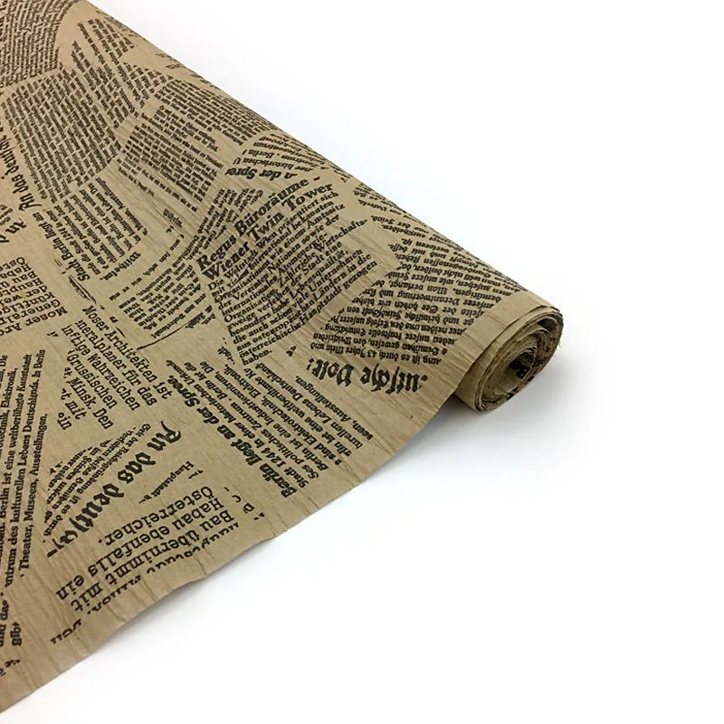 Бумага упаковочная Эколюкс (жатая) Газета 2х сторонняя/ рулон 70см*5м(Россия)