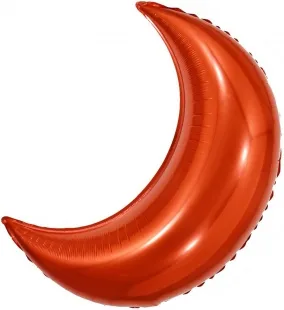 F 28"/71см Полумесяц, Красный, 1 шт. (Китай)