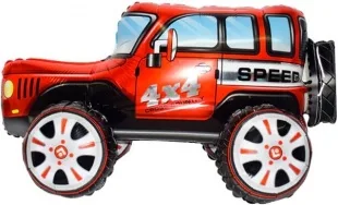 F 26"/66 см  Ходячая Фигура, Внедорожник Джип, Красный, 1 шт. в упак. (Китай)