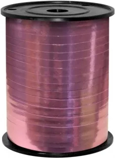 Лента металл бобина 0,5 см / 250 м Розовая (Россия)