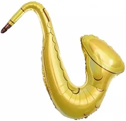 F 28''/71 см Саксофон, Золото, 1 шт.(Китай)