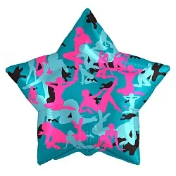 Р 18"/46см Звезда, Камуфляж, Девушки, 1 шт. (Россия)