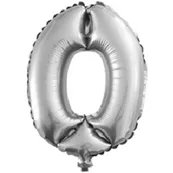 F 16"/41 см  Цифры "0" Серебро / 1 шт. / Китай