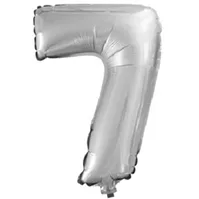 F 16"/41 см  Цифры "7" Серебро / 1 шт. / Китай