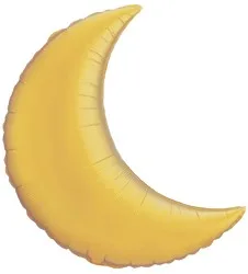 С 9''/23 см Полумесяц, Золото, 1 шт.(США)