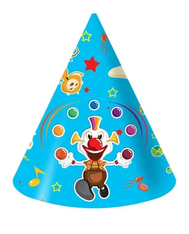 Колпак 21 см. (6 шт.) Веселый цирк
