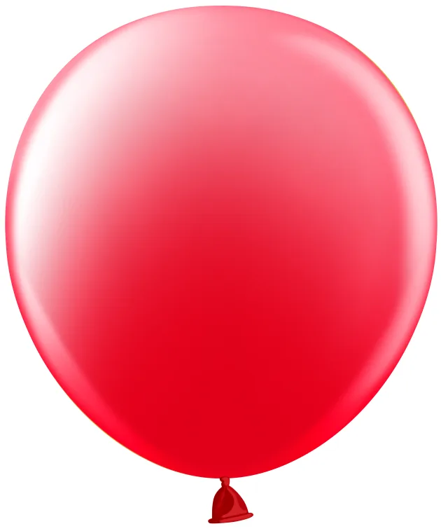 КШ 18"/46см Красный, пастель, 25 шт.(Китай)