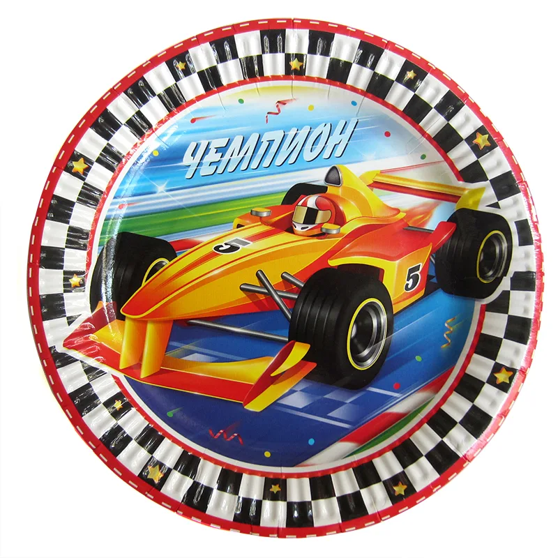 Тарелки 18 см. "Тачки" Чемпион/набор 6 шт./