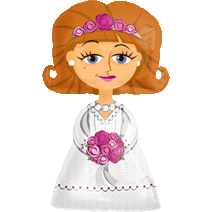 А 48''/122 см  Ходячая Фигура, Невеста, 1 шт./ Anagram