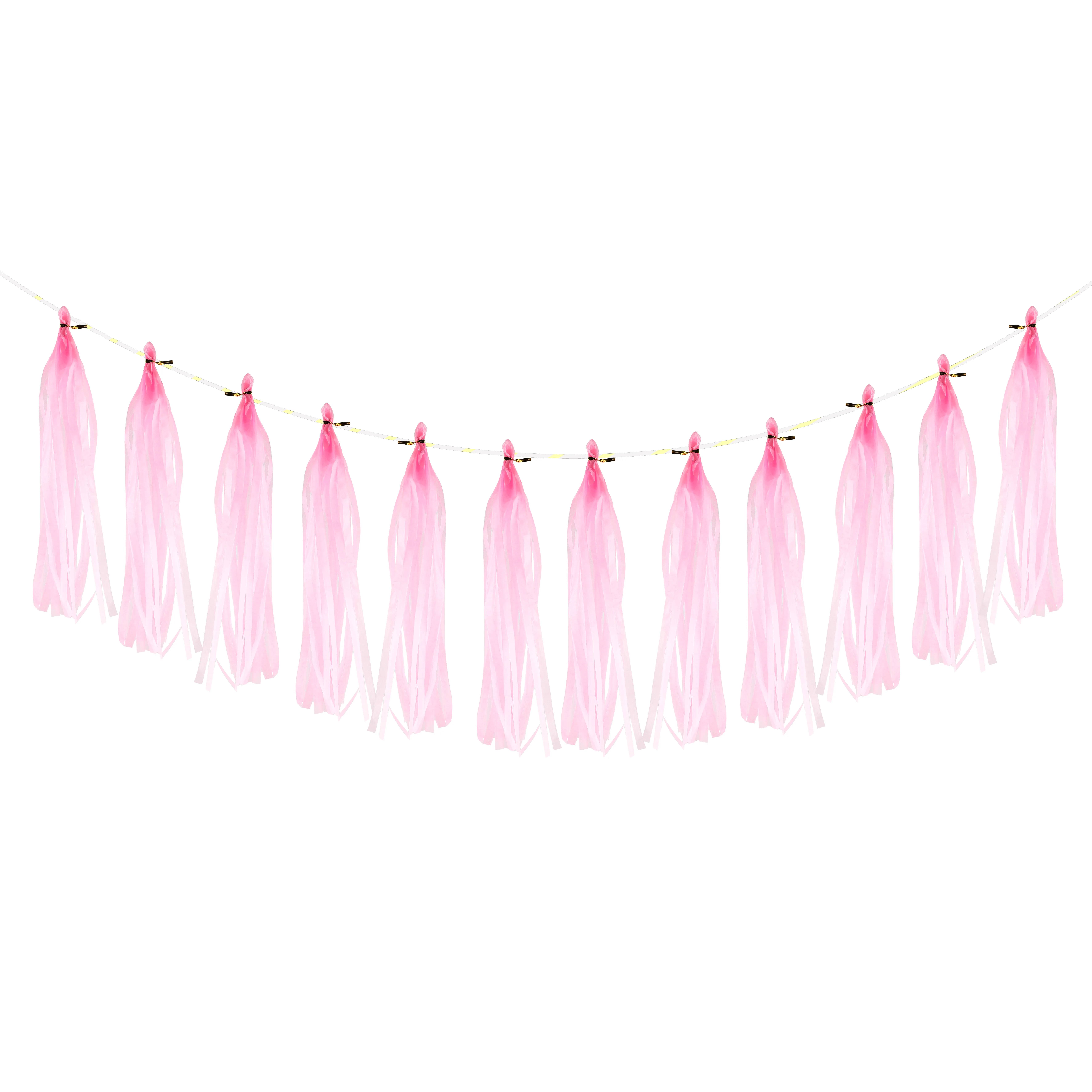 Гирлянда Тассел, Нежно-розовый, 35*12 см, 12 листов.
