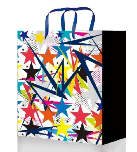 OPTIMA Пакет подарочный Яркие звезды (М) 18 х 23 х 10
