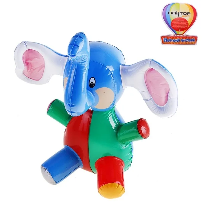 Игрушка надувная Слоник 40 см., звук