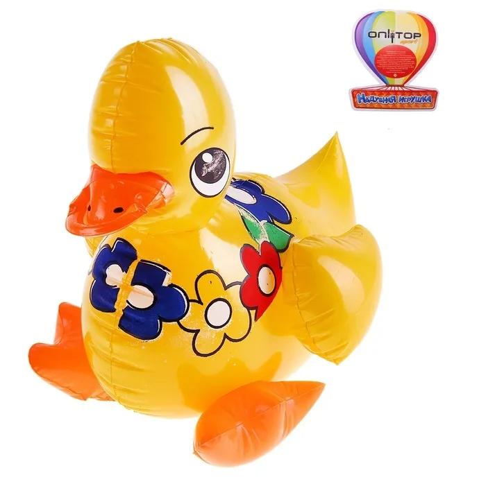 Игрушка надувная Утенок 25 см., звук