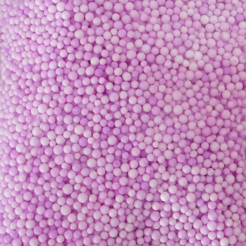 Шарики пенопласт, Сиреневый, 2-4 мм, 10 гр.
