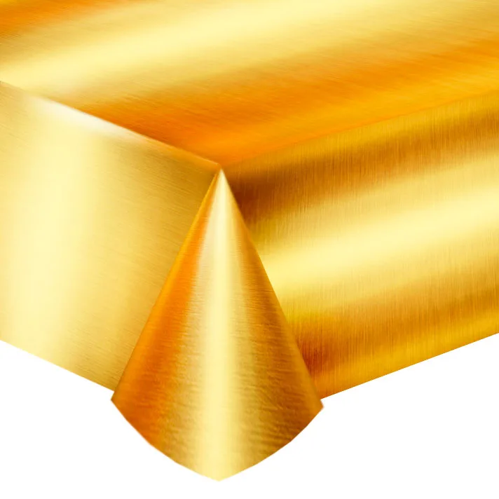 Скатерть фольгированная "Делюкс" Золото 2,74*1,37 м