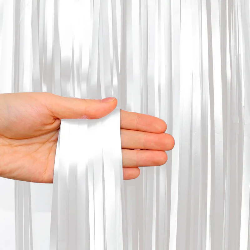 Занавес "Дождик" Белый  2м*1м/1 шт./ (Китай)