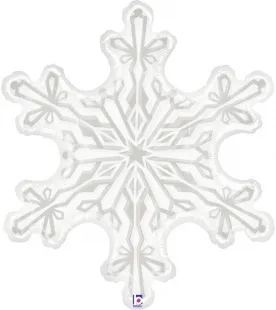 G 38"/97см Снежинка, Прозрачный, 1 шт.  (Италия)