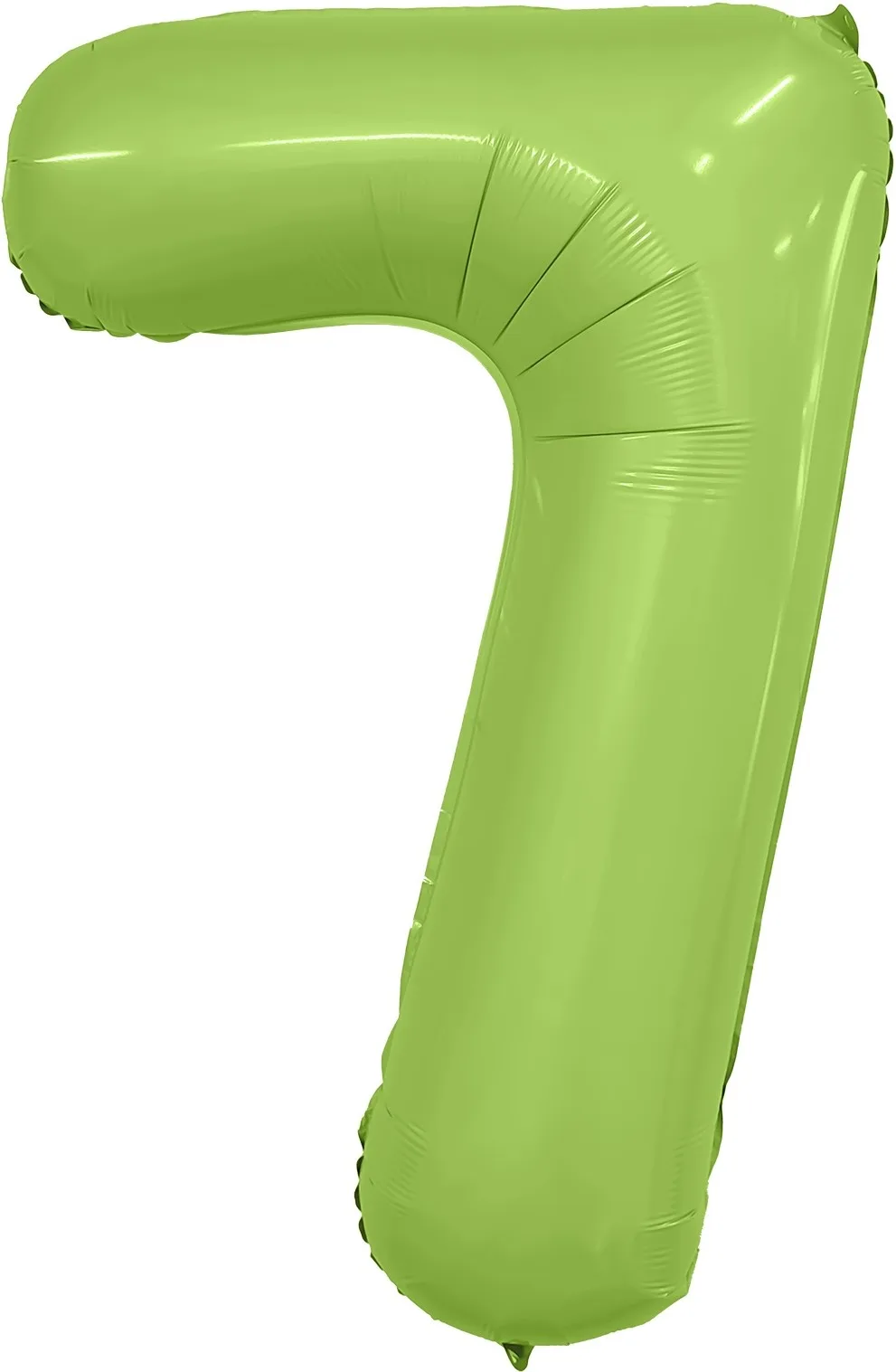 Р 40"/102см Цифра "7" Фисташка, Сатин,  Slim в упаковке / 1 шт / (Россия)