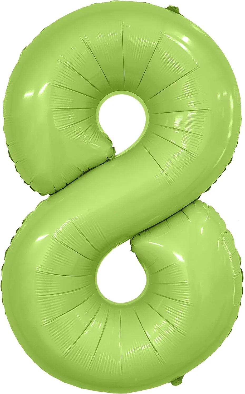 Р 40"/102см Цифра "8" Фисташка, Сатин,  Slim в упаковке / 1 шт / (Россия)