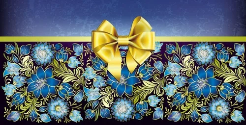 Конверт Без названия! голубые цветы (10 шт.)