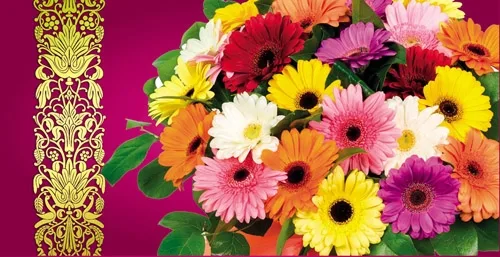 Конверт Без названия яркие цветы (10 шт.)