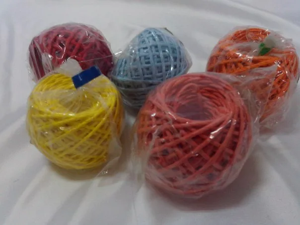 Шнурок бумажный цветной П 25м. (11 оранжевый)