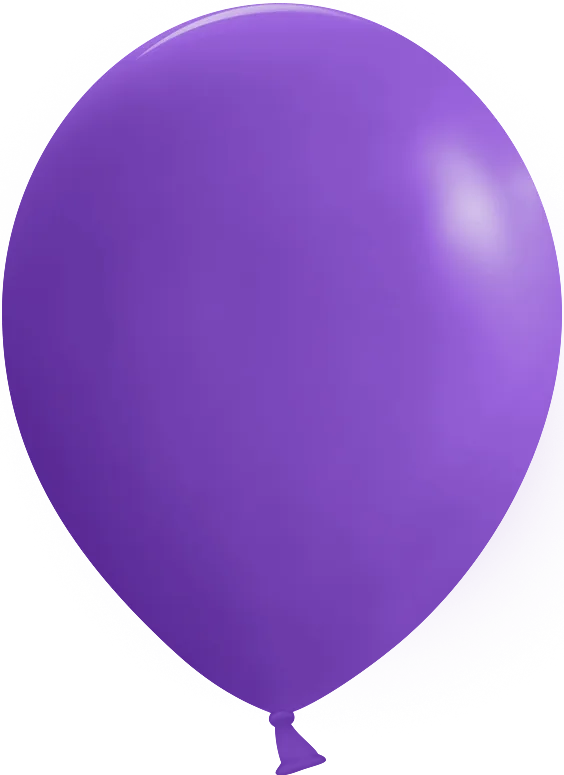 К 5"/13 см Лиловый, пастель,/ 100 шт. (Китай)