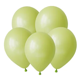 D Пастель 18"/44см Лаймовый Макаронс, Пастель/ 10 шт. / (Вьетнам)