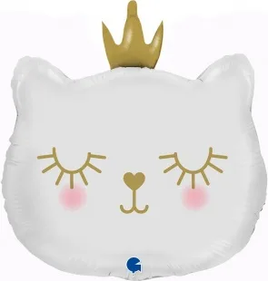 G 14"/36см  Котенок Принцесса, Белый, 1 шт.  (Италия)