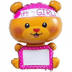 F 46''/117 см Для надписей (мишка-девочка) с маркером, в упаковке 1 шт.(Китай)