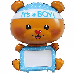 F 46''/117 см Для надписей (мишка-мальчик) с маркером, в упаковке 1 шт.(Китай)