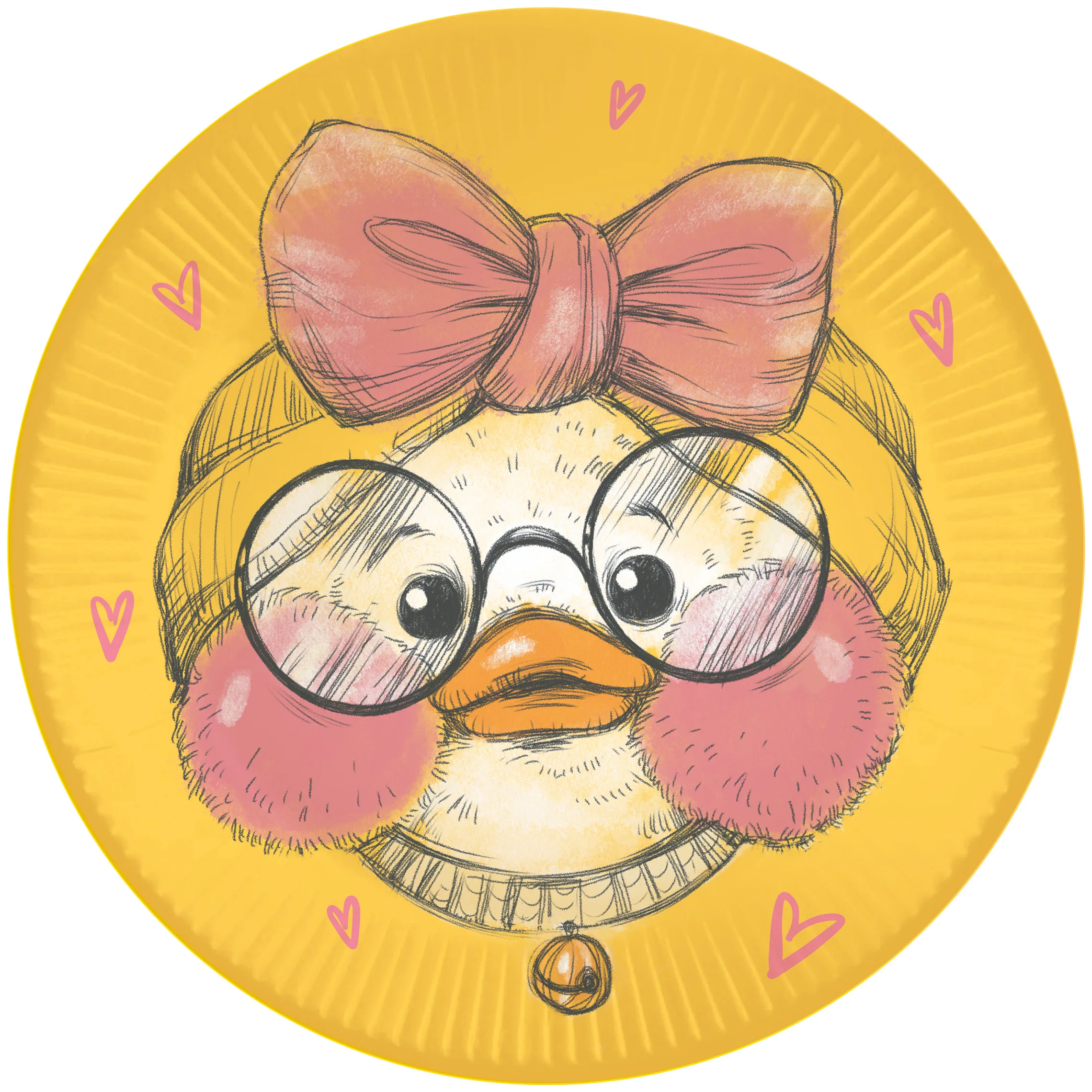 Тарелки (18 см) Ла-ла Уточка, Желтый, 6 шт.