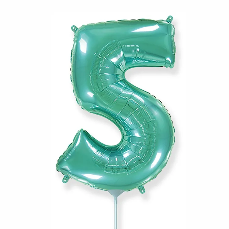 И 16"/41 см  Цифры "5" Turquoise / 1 шт. / Испания