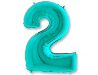 G 40"/102см Цифра "2", Тиффани, 1 шт. (Италия)