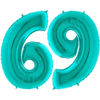 G 40"/102см Цифра "6", Тиффани, 1 шт. (Италия)