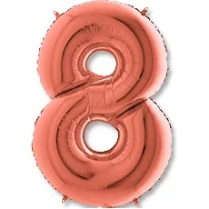 G 40"/102см Цифра "8", Розовое Золото, 1 шт. (Италия)