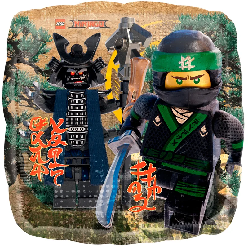 А 18"/46см Квадрат Лего Ниндзяго/ 1 шт./ (США)