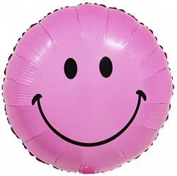 F 18"/46см Круг, Смайл, Фуше, 1 шт. (Китай)