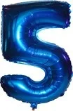 К 25 Цифра "5" синий / 1 шт. / Китай