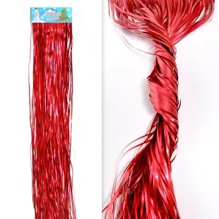 Гирлянда Дождик, Красный, 15*200 см, 1 шт.
