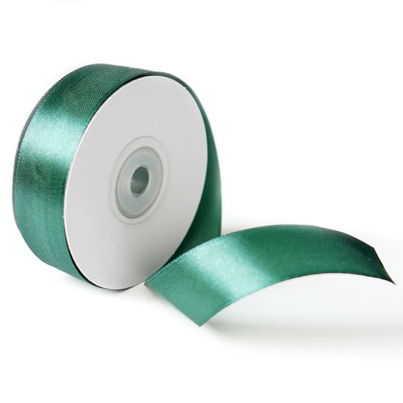 Лента Атлас Изумрудный/ 2,5 см * 22,85 м (Китай)