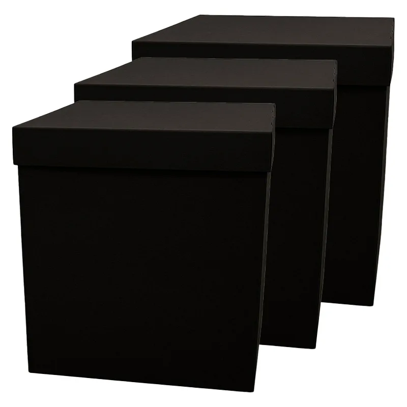 Коробка для надутых шаров Черный 70*70*70 см./1 шт./