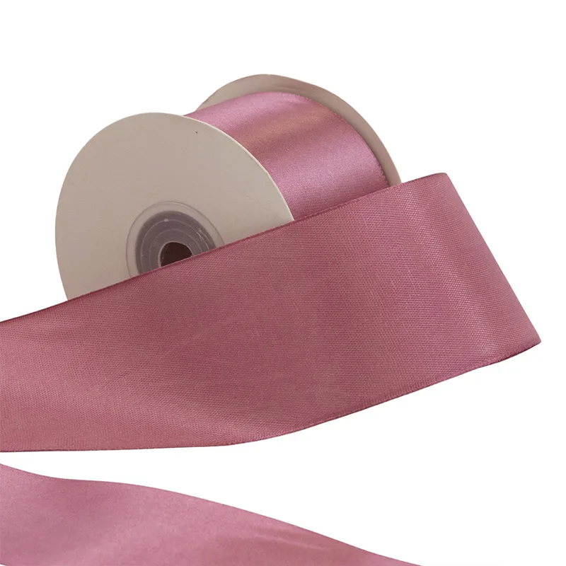 Лента Атлас Пыльно-розовый / 50 мм * 22,85 м (Китай)