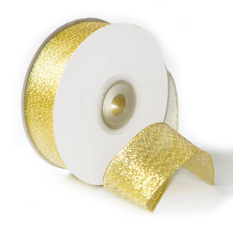 Лента Парча Золото 2,5 см * 22,85 м
