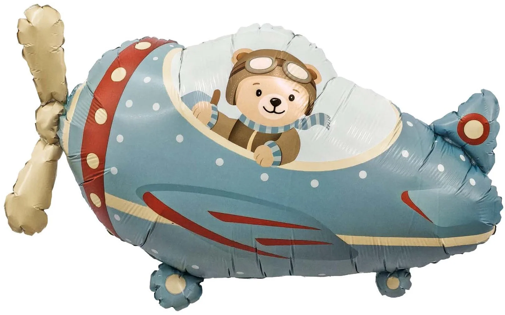 Р 34"/86см Самолет и мишка-пилот, 1 шт. в уп.(Россия)