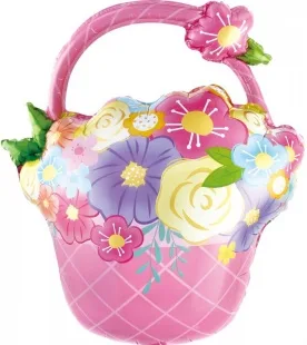 F 27"/69см  Цветочная корзинка, Розовый, 1 шт.  (Китай)