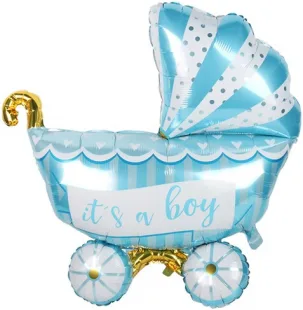 F 35''/89 см Коляска для мальчика, Голубой*, 1 шт. (Китай)