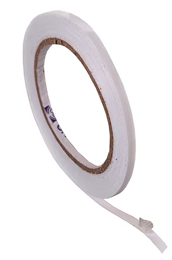 Скотч двухсторонний (9 мм*10 м) на бумажной основе, Прозрачный, 1 шт.