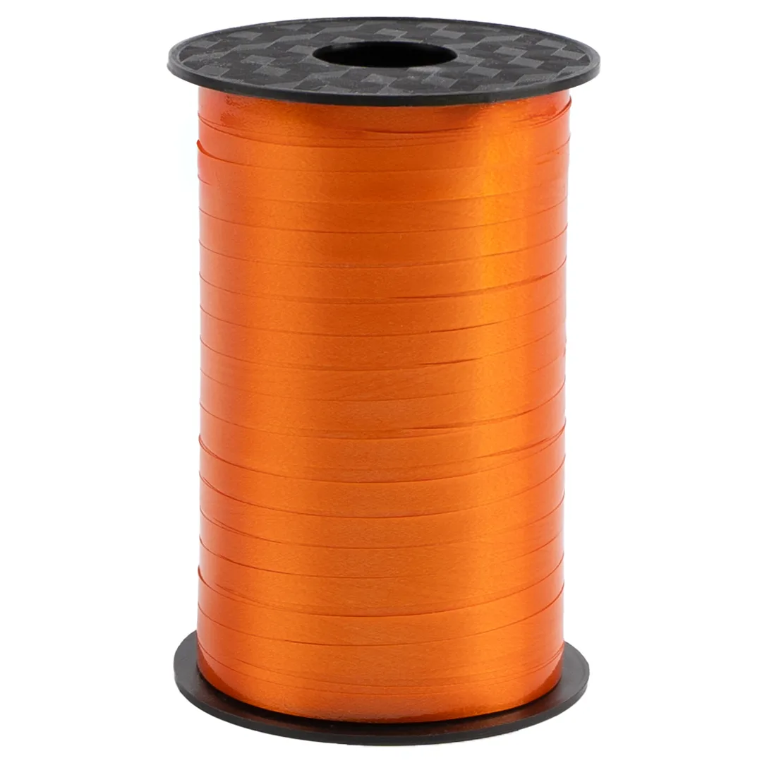 Лента полипропиленовая (0,5 см*250 м) Оранжевый, Лаковый, 1 шт.