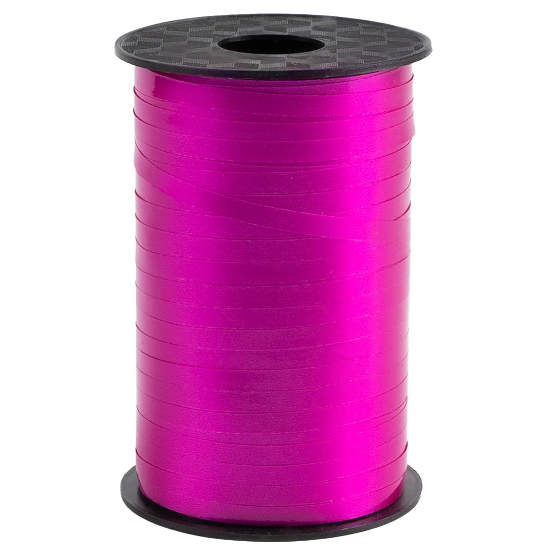 Лента полипропиленовая (0,5 см*250 м) Фуксия, Лаковый, 1 шт.